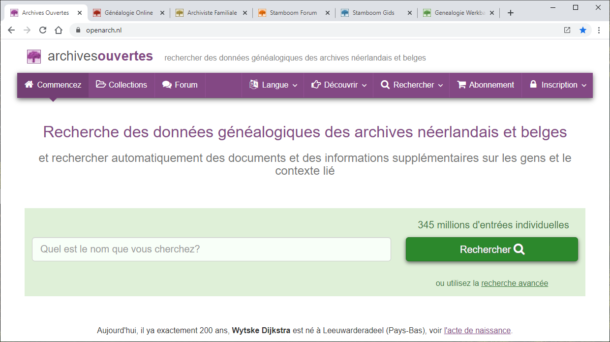 Screenshot Archives Ouvertes